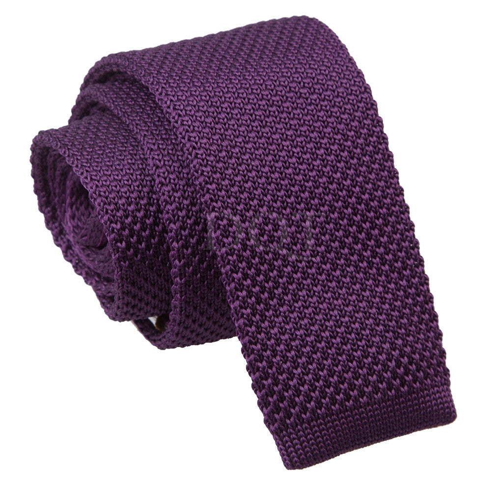 Men's Cadbury Purple Knitted Tie