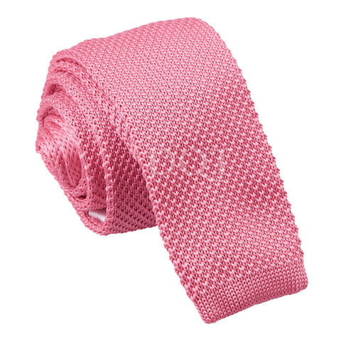 Men's Strawberry Pink Knitted Tie