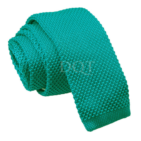 Men's Teal Knitted Tie